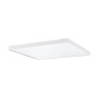 Weiße, quadratische Eglo LED-Deckenleuchte Plagliarone, 59,5 cm, für Wohnräume.