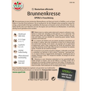 Sperli Brunnenkresse 'Froschkönig' Samenpackung. Würzkraut für Garten und Balkon.