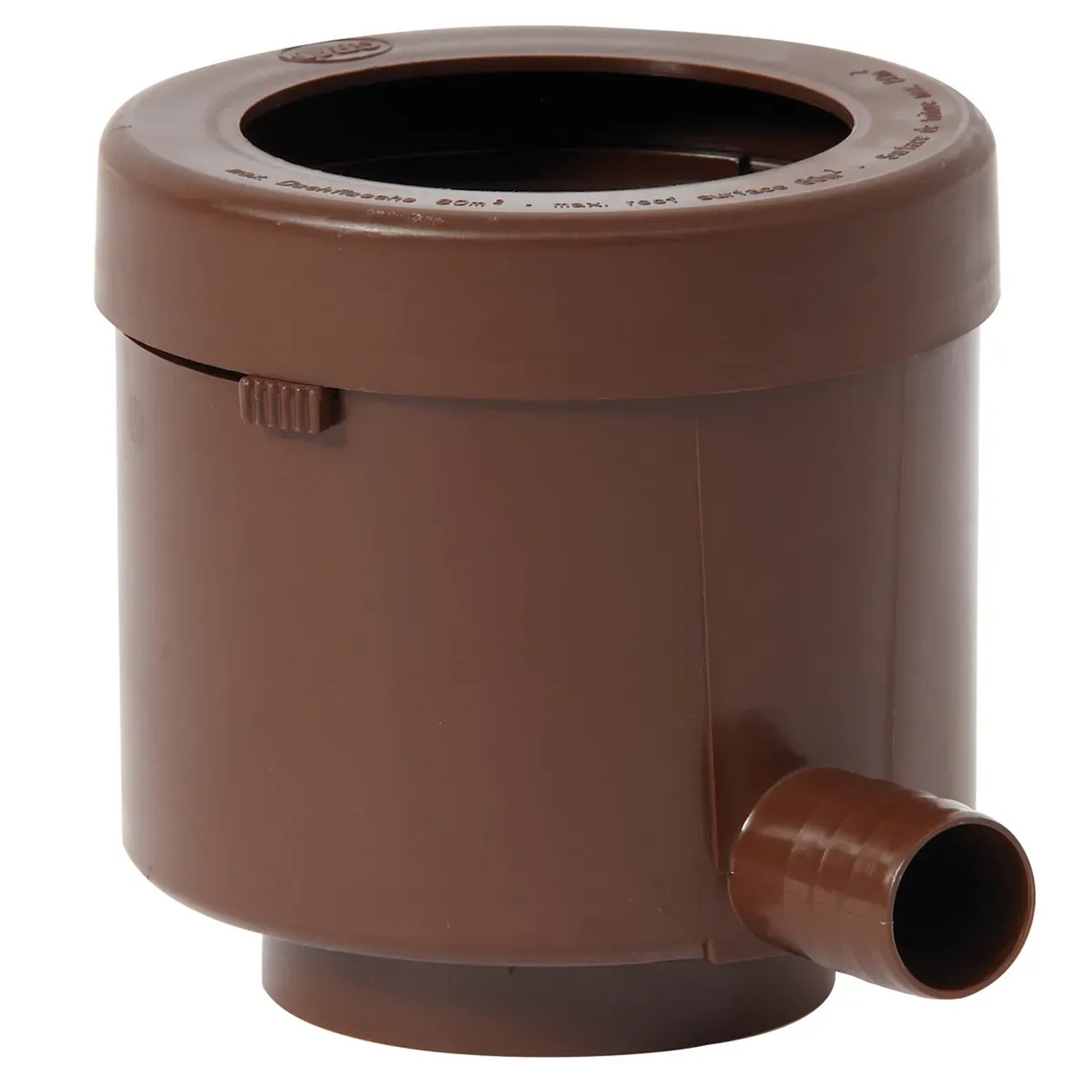 Garantia Fallrohrfilter Füllautomat De Luxe, braun, für Regentonnen und Fallrohre DN 70/100.