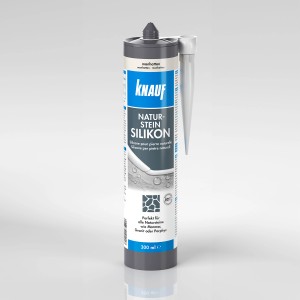 Kartusche Knauf Naturstein Silikon Manhattan, 300ml, für dauerelastische Fugen im Innen- und Außenbereich.