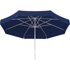 Blauer Schneider Schirm Jumbo, Ø 300 cm, mit Seilzug. Marktschirm für Garten & Terrasse.