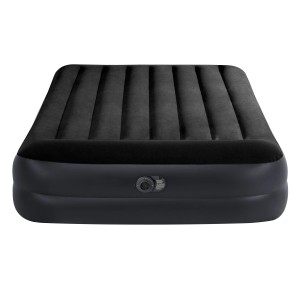 Intex Luftmatratze Dura-Beam Plus Pillow Rest Raised Queen, schwarze Camping Luftmatratze mit integrierter Pumpe.