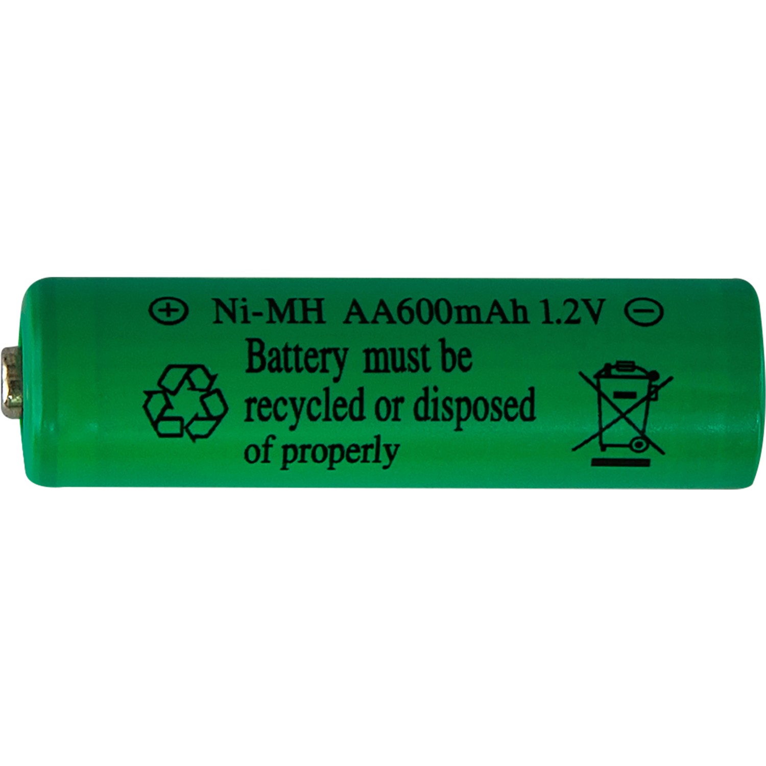 Globo AA-Batterie, 600 mAh, grün, für Solarleuchten, 2 Stück.