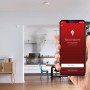 Bosch Smart Home Rauchwarnmelder II im Einsatz: Alarm auf Smartphone und Rauch im Raum.