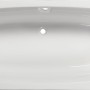 Weiße Sanoacryl Körperform-Badewanne Marbela, 180 cm, Rechteck-Badewanne, Aufsicht.