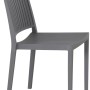 Grauer Siena Garden Stapelstuhl Lane, 56x46x80 cm, ideal für Garten & Terrasse.
