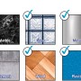Anwendbare Oberflächen für tesa LOXX Toilettenrollenhalter: Fliesen, Marmor, Glas, Metall, Stein, Zement, Holz, Kunststoff.