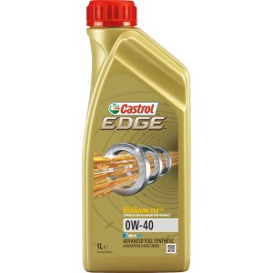 Castrol Edge 0W-40 Motoröl, 1 Liter Flasche für Benzin- und Dieselmotoren.