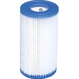 Intex Filterkartusche Typ A für Pool Filteranlagen, weiße Lamellen mit blauem Rand.