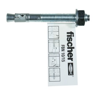 Fischer Bolzenanker FBN II 10/20, Stahlanker mit Mutter und Unterlegscheibe für Beton.