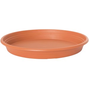Florus Untersetzer Universal, rund, Ø 14 cm, Terrakotta, aus recyceltem Kunststoff.