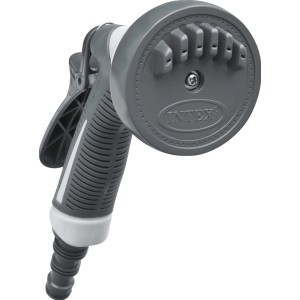 Intex Filterkartuschen-Reiniger, grauer Reinigungsaufsatz für Filterkartuschen.