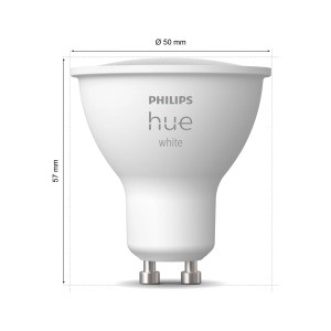 Philips Hue GU10 LED Spot, 4,2W, Doppelpack. Smarte Leuchtmittel für Ihr Zuhause.
