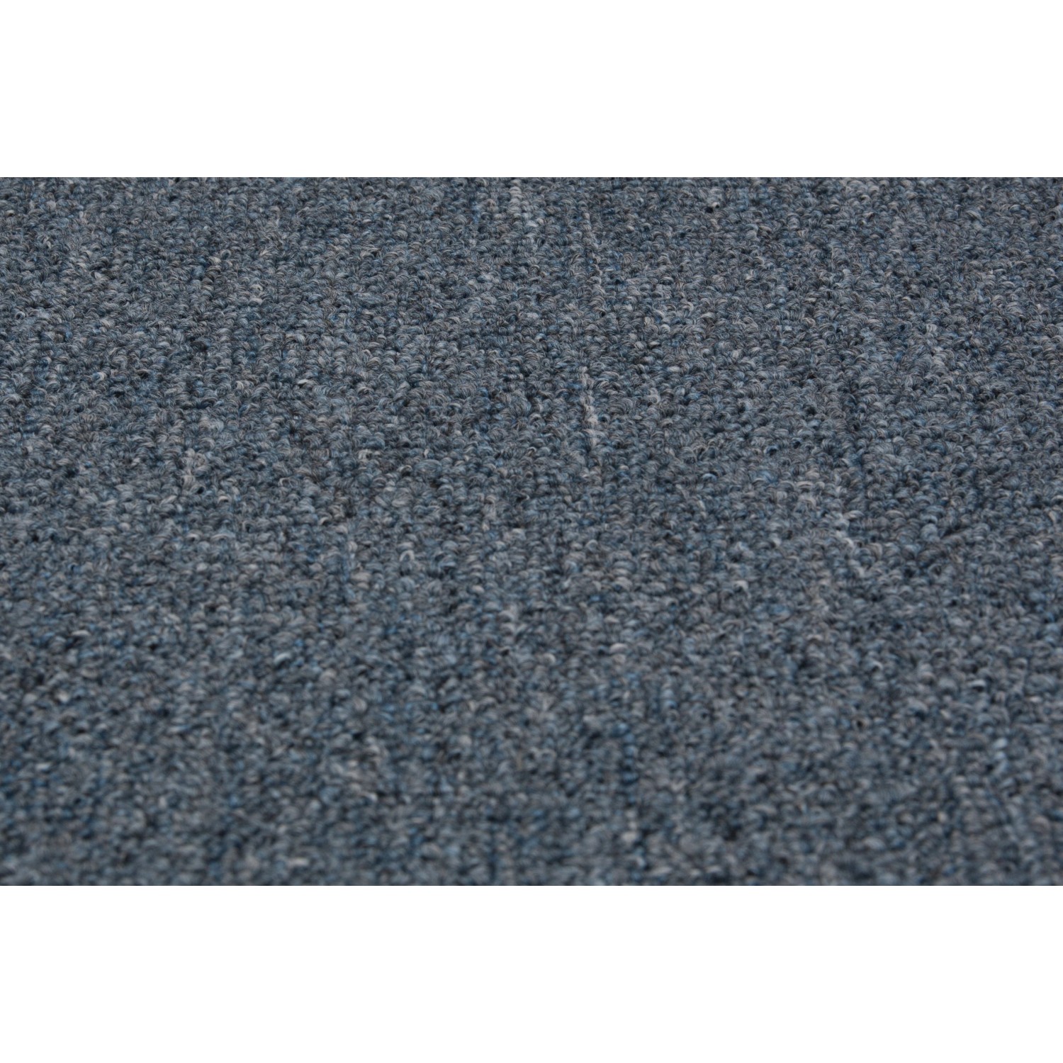 Blauer Teppichboden Hamburg als Meterware, Detailansicht der Textur.