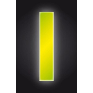 Reflektierende, gelbe Klebezahl 1 von Conacord, 8 cm hoch, für Hausnummern.