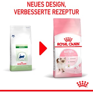 Royal Canin Kitten Trockenfutter, neues Design, verbesserte Rezeptur. Katzenfutter für Kätzchen.