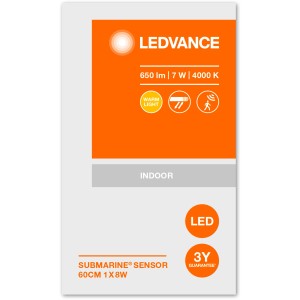 Ledvance LED-Feuchtraumleuchte Submarine 60cm mit Bewegungsmelder für Keller und Garage.