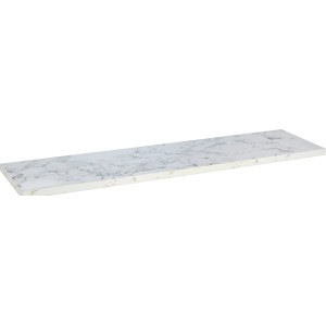 Glanzweißes MDF-Wandregal Oldham, 80x20cm, für Regale & Regalböden.
