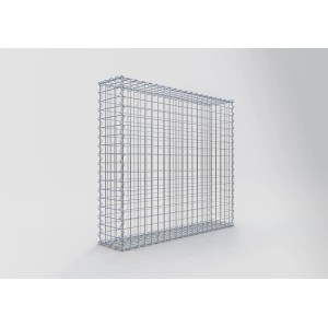 Gabiona Gabionenkorb, 90x100x20 cm, Maschenweite 5x5 cm, Drahtkorb für Einfassungen und Mauersysteme.