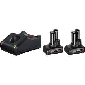 Bosch Professional Akku-Starterset mit 2 Akkus (12V, 6Ah) und Ladegerät GAL 12V-40.
