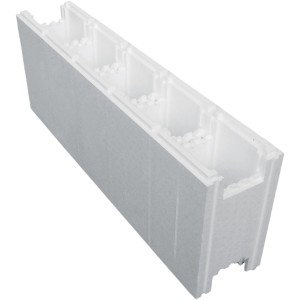 Styroporstein Big Stone für Poolumrandung, 125x25x50 cm, Stecksystem und Isolierung.