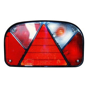 Las Multipoint II Anhänger Rückleuchte rechts mit Schluss-, Brems-, Blinklicht und Rückstrahler.