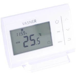 Vasner Funkthermostat VTS35: Sender mit Display zur Steuerung von Elektroheizungen.