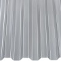 Transparente Makro Profilplatte Trapez 200x104 cm für Kunststoffbedachung.