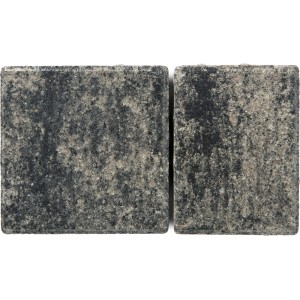 Diephaus Pflastersteine Via Jaris, Mehrformat, weiß-schwarz, 8 cm stark.