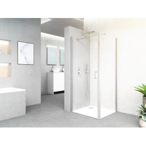 baliv Dusch-Schwingtür DUK-80.60T, 80x195 cm, Chrom, für Eckdusche und Nische