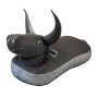 Schwarzer Westmann Sitzsack Schwimmtier Stier Pool Buddy für Kinder.