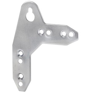 Schrankaufhänger, 10er-Set, Stahl verzinkt mit Schlüssellochbohrung zur Möbelausstattung.