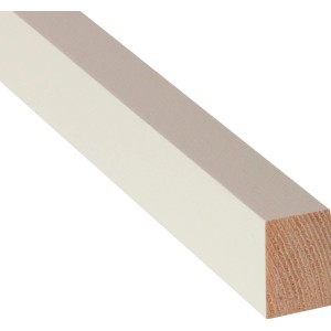 Rechteckleiste Weiß lackiert 19 mm x 30 mm Länge 900 mm
