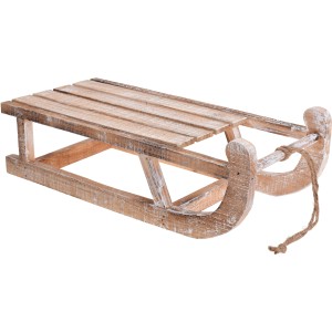 Schlitten 50 cm verwaschenes Holz