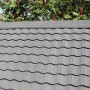 Easypan Firstkappe, beschiefert rot, 810 mm, für Metalldachpfannen.