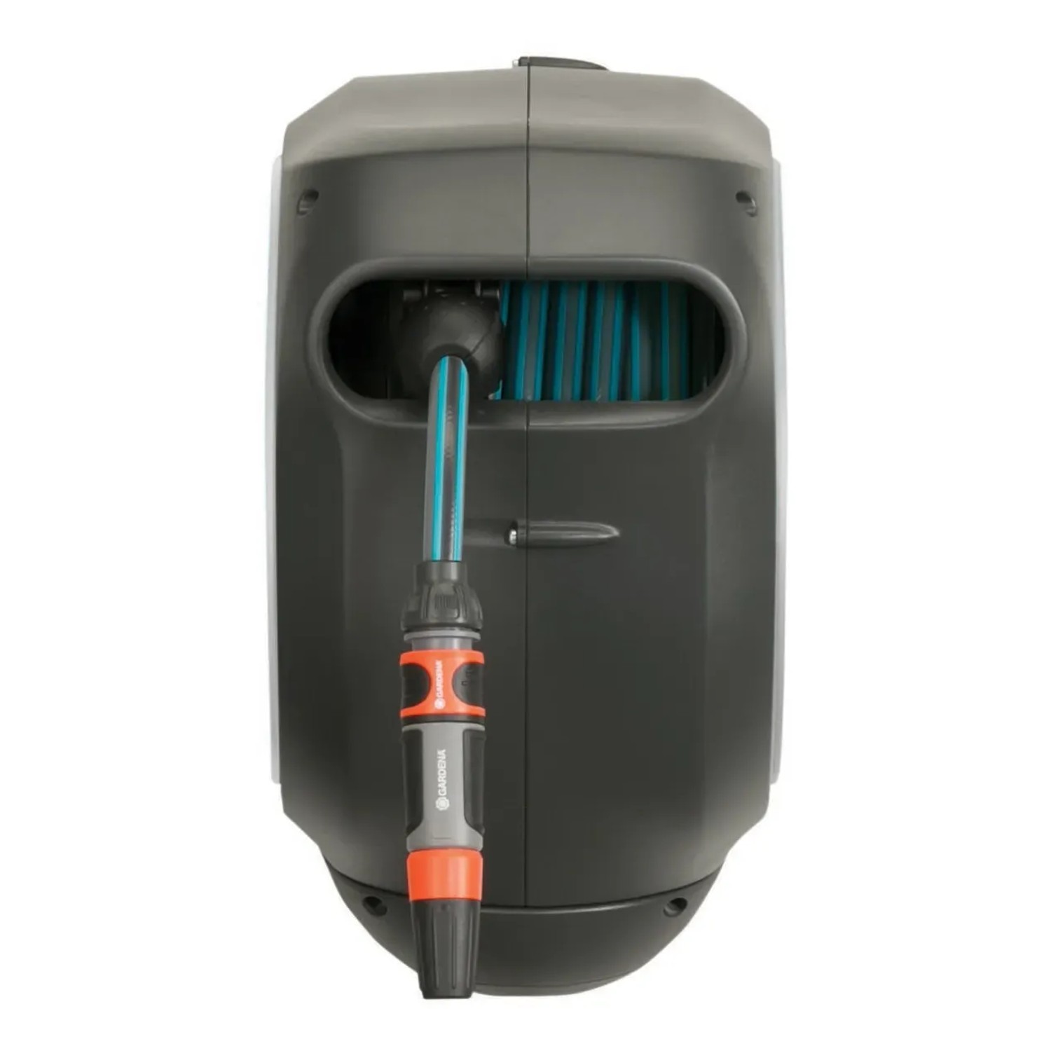 Gardena Wand-Schlauchbox RollUp S mit 15m Schlauch für die Gartenbewässerung.