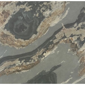 Jangal Wandpaneel Modular Wall Patina Slate Stone, 52x52cm, für Wanddekoration.
