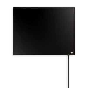 Könighaus Infrarotheizung Black Edition 130 W Kabelausgang Quer Links