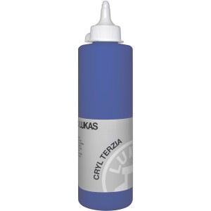 Lukas Cryl Terzia Acrylfarbe, 500ml, Ultramarinblau. Künstler-Acrylfarbe in Studienqualität.