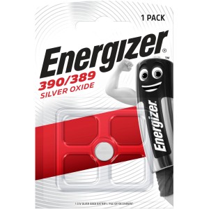 Energizer 389/390 Silberoxid Knopfzelle, 1 Stück, für Uhren und Elektronik.