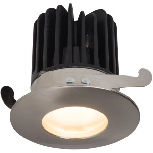AEG LED-Einbauleuchte Verano, Einbaustrahler aus Edelstahl mit warmweißem Licht.