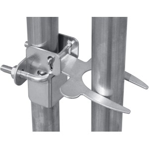 Detailaufnahme: Metallverbinder für Zipper Heimtiergehege ZI-CR322, Nagerstall.