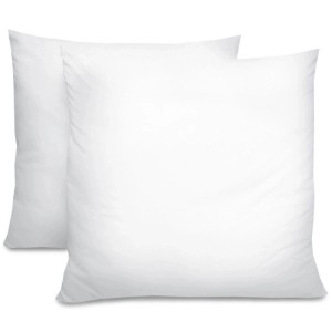 Beautissu Kopfkissen 80x80 cm im 2er-Set, weiße Schlafkissen für Allergiker.
