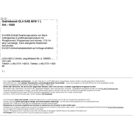 Liqui Moly Getriebeöl (GL 4) SAE 80W 1 l kaufen bei OBI