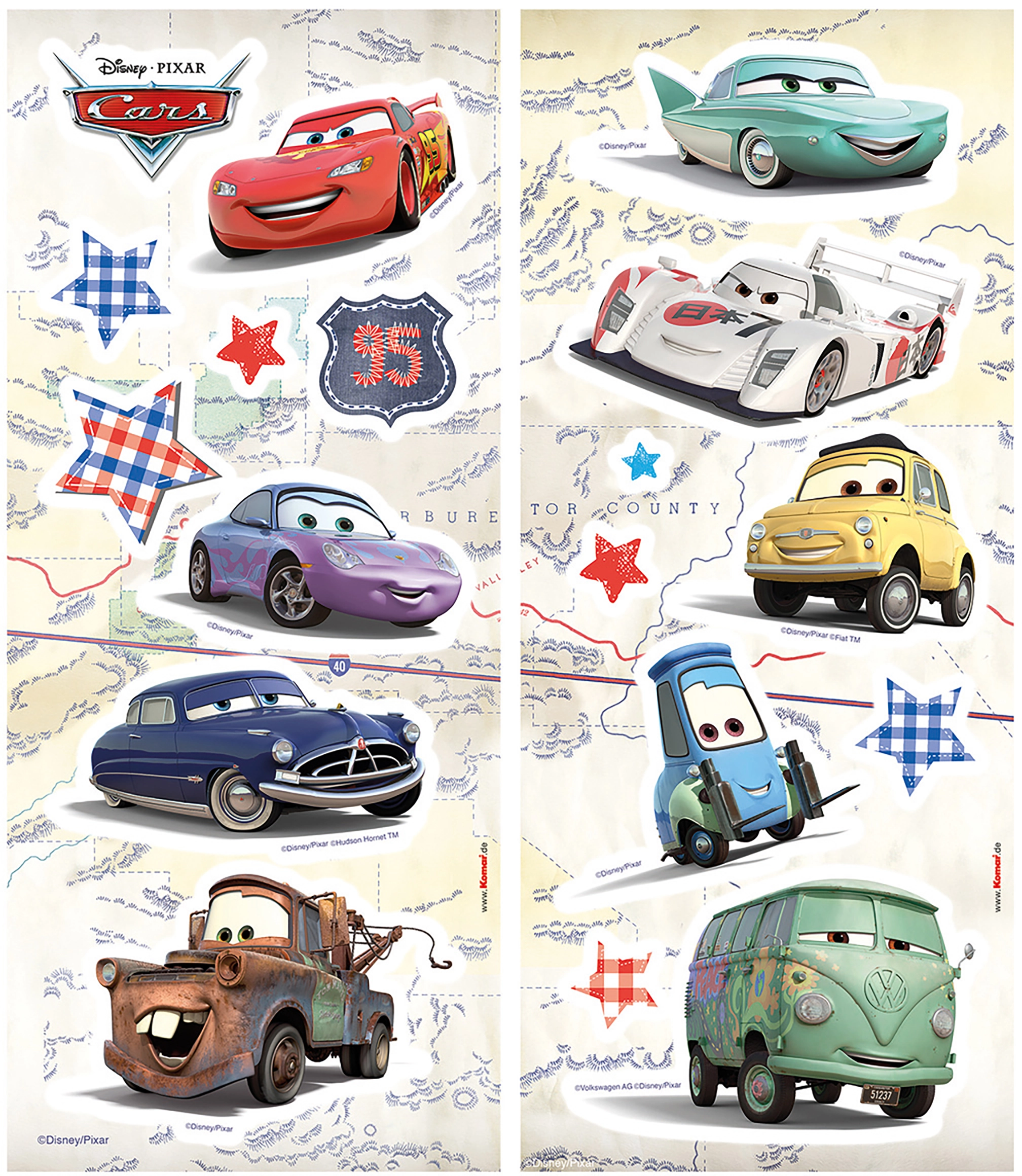 Komar Deko-Sticker Cars 14 cm x 33 cm kaufen bei OBI