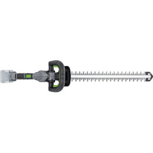 LUX Akku-Heckenschere A-HS-20/52-24 mit drehbarem Griff und Akku. Ideal für präzise Heckenschnitte.