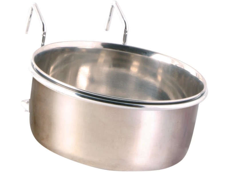 TRIXIE Edelstahlnapf Mit Schraubbefestigung - 900ml Für Vögel