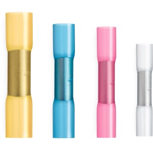 Steinel Crimpverbinder, wärmeschrumpfend, Ø 0,5-1,5 mm, verschiedene Farben.