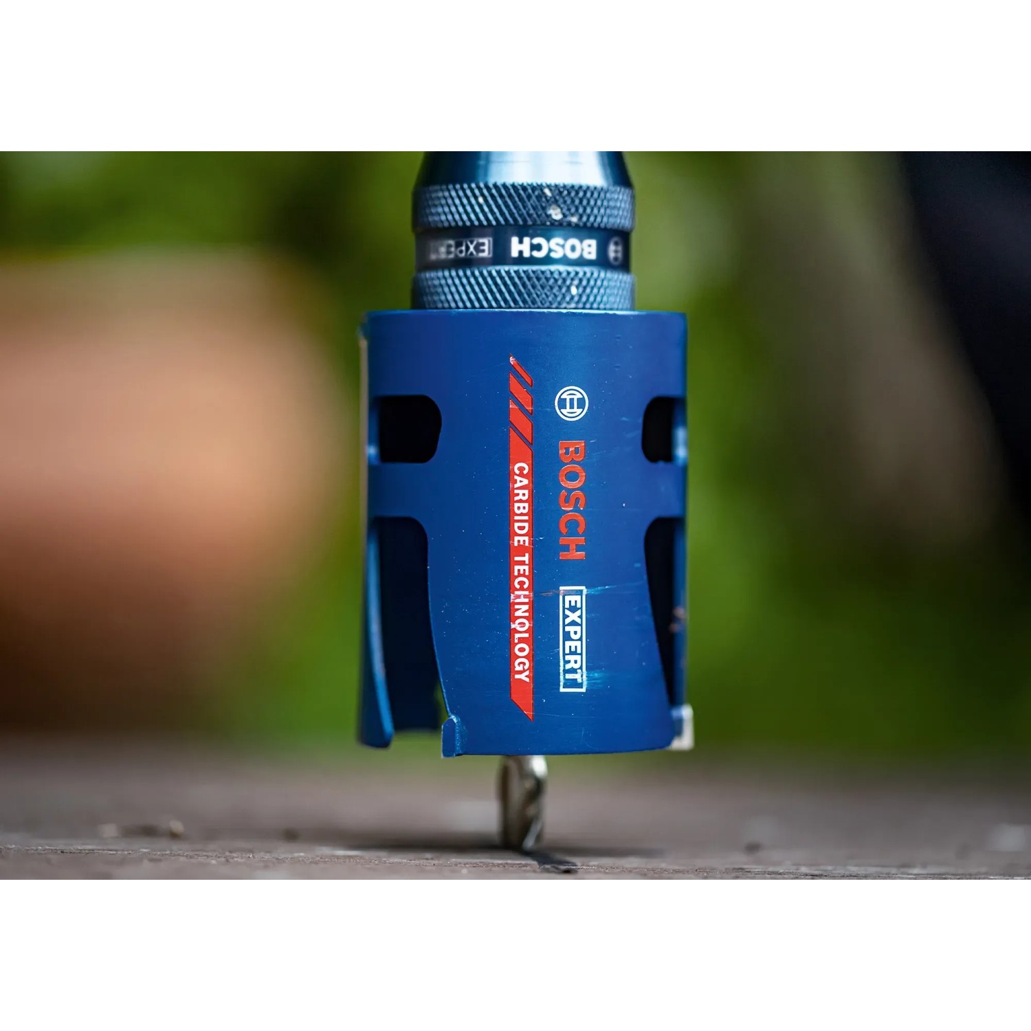 Bosch Expert Lochsäge Construction Material, Ø 40mm, blau, mit Power Change Plus Adapter.