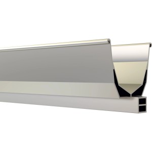 Osmo Pflanzrinne Green-Fence, 94 cm, eloxiert, für Sichtschutzzäune. Detailansicht.